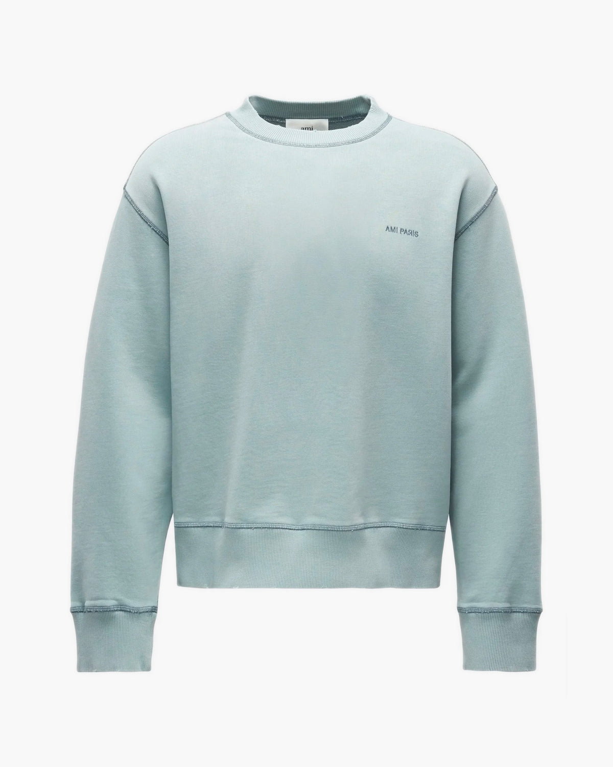 AMI Paris FADE OUT CREWNECK Bleu