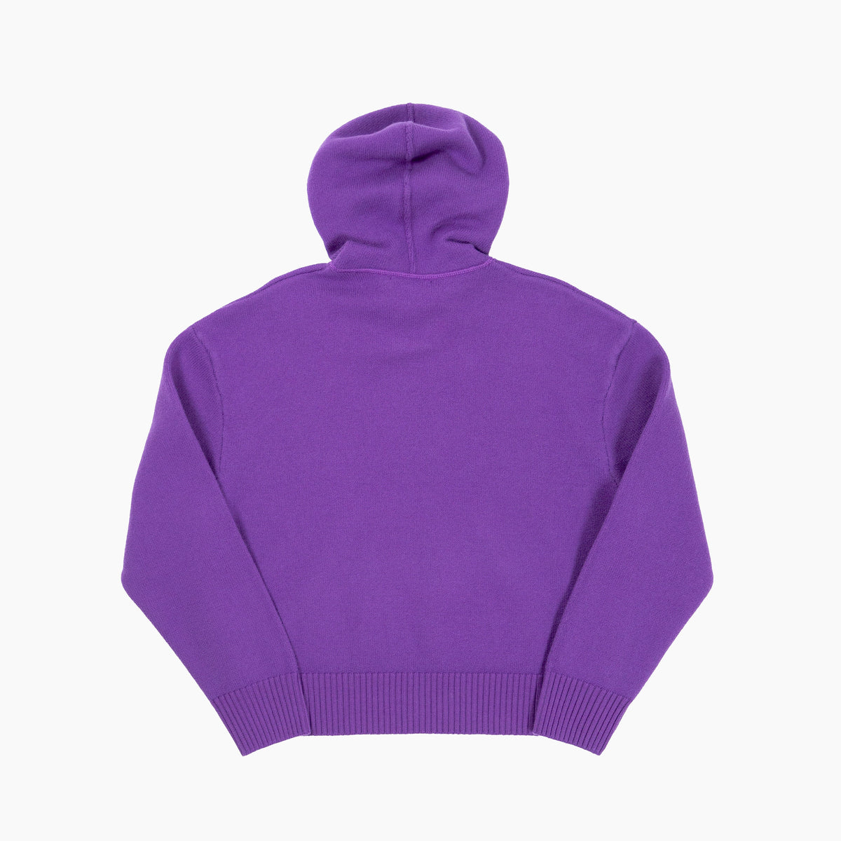 Ami Paris Hoodie En Maille Noir Violet