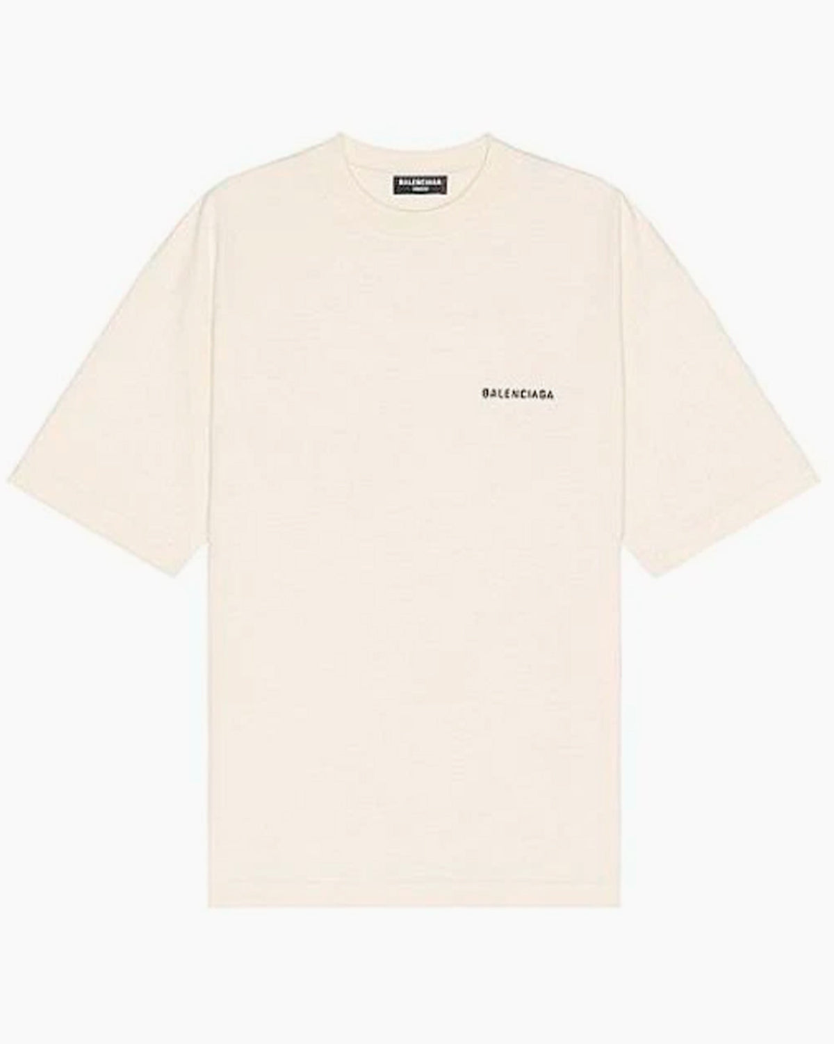 Balenciaga T-Shirt - Back Logo - Cream