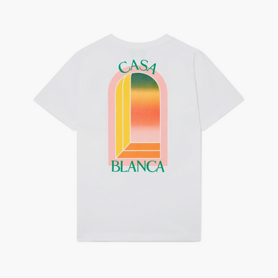 Casablanca T-Shirt Gradient L'Arche Blanc