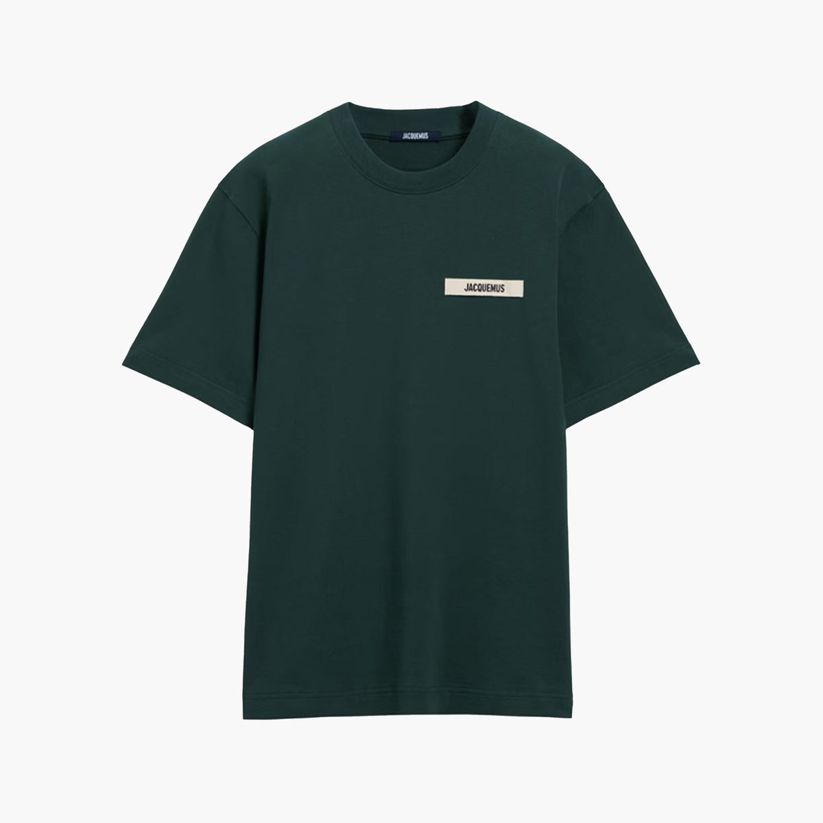 Jacquemus T-Shirt Gros Grain Vert Foncé