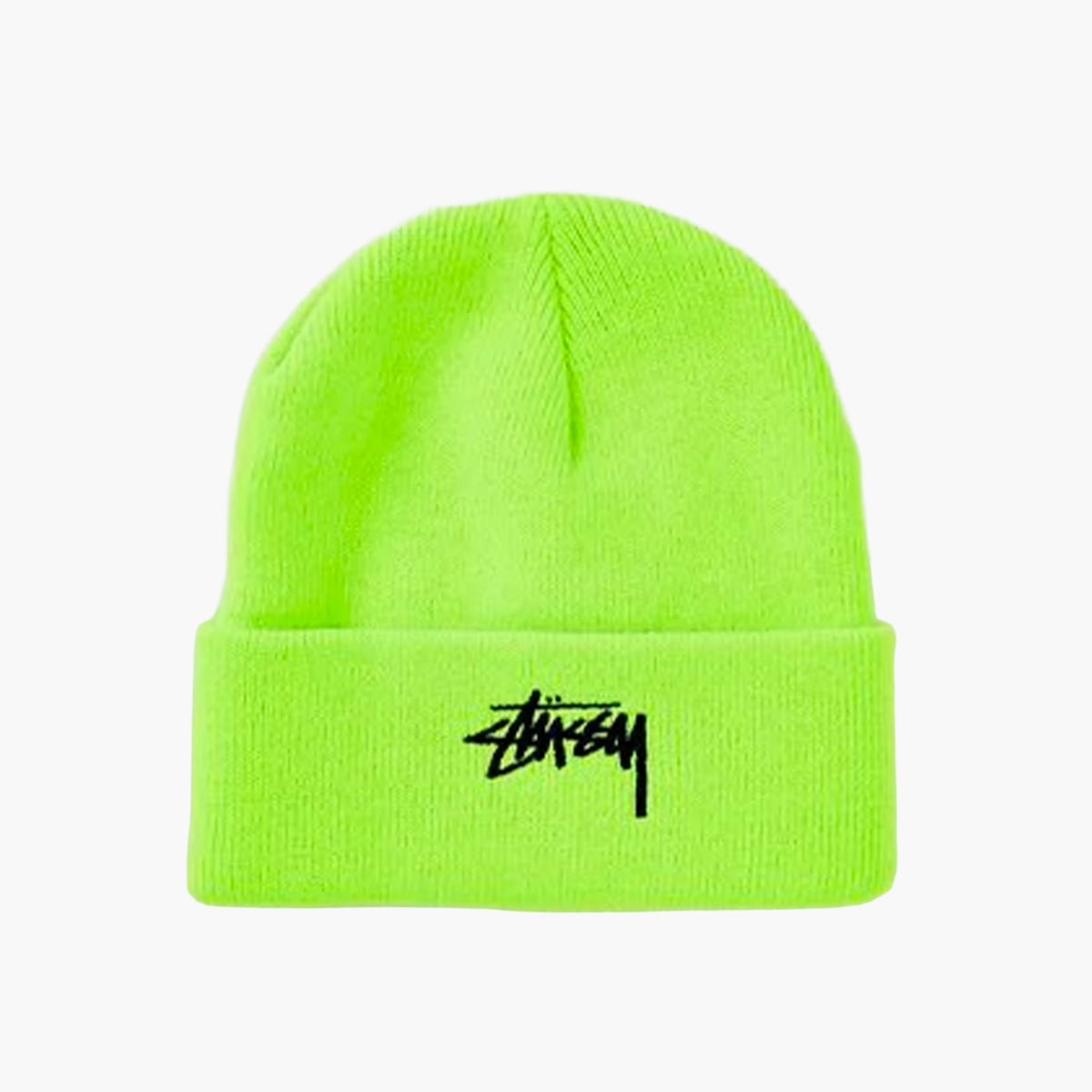 Stussy STUSSY STOCK CUFF BEANIE FLO GREEN