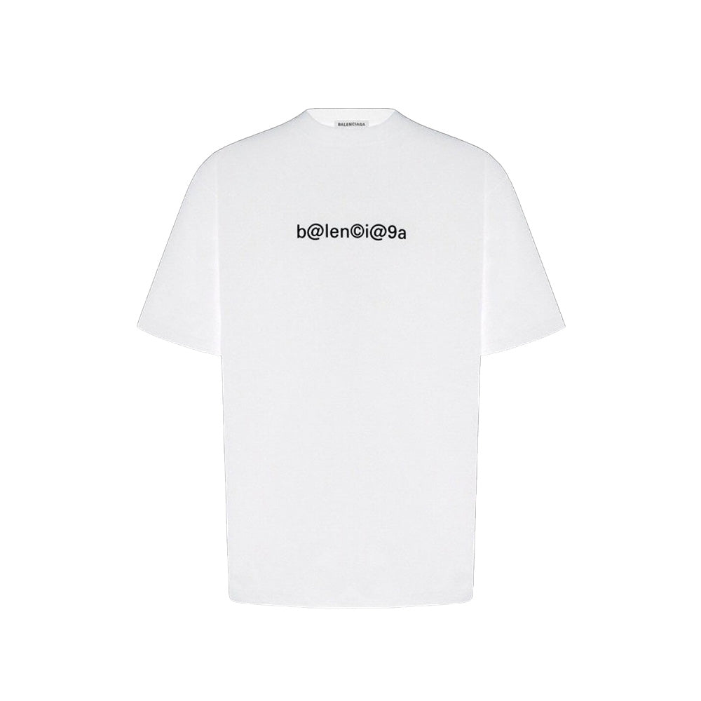 Balenciaga T-shirt @ Logo Blanc