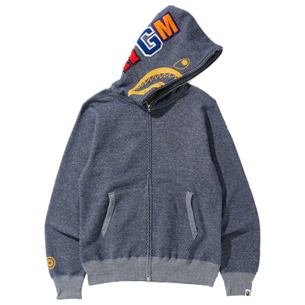 Bape Shark Full Zip Hoodie Navy 2020
