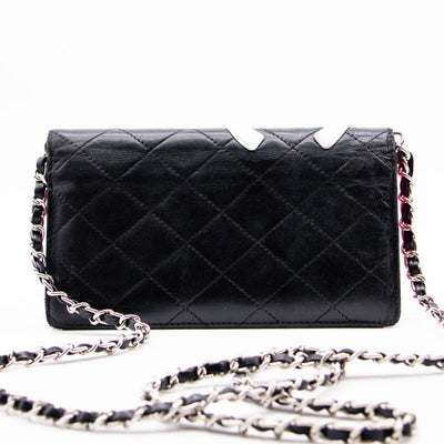 Chanel Portefeuille Noir Rose