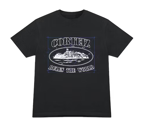 Corteiz T-Shirt - Math Alcatraz - Black