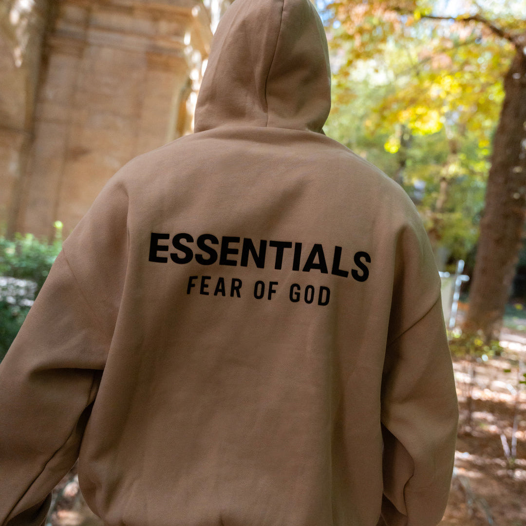 Essentials Hoodie Desert Sand Fear Of God