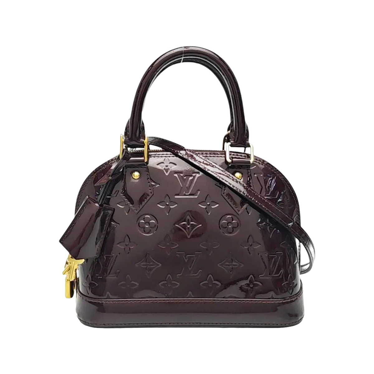 Louis Vuitton Sac a main Alma BB Vernis Aubergine