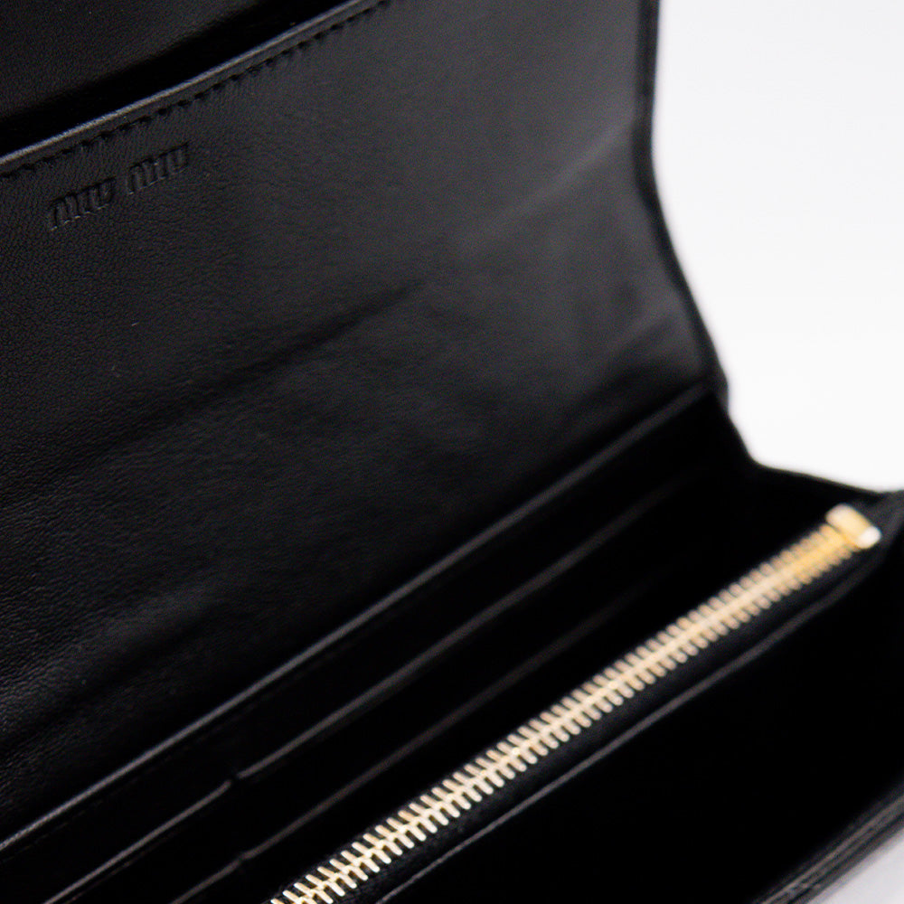 Miu Miu Mini Sac Cuir Noir