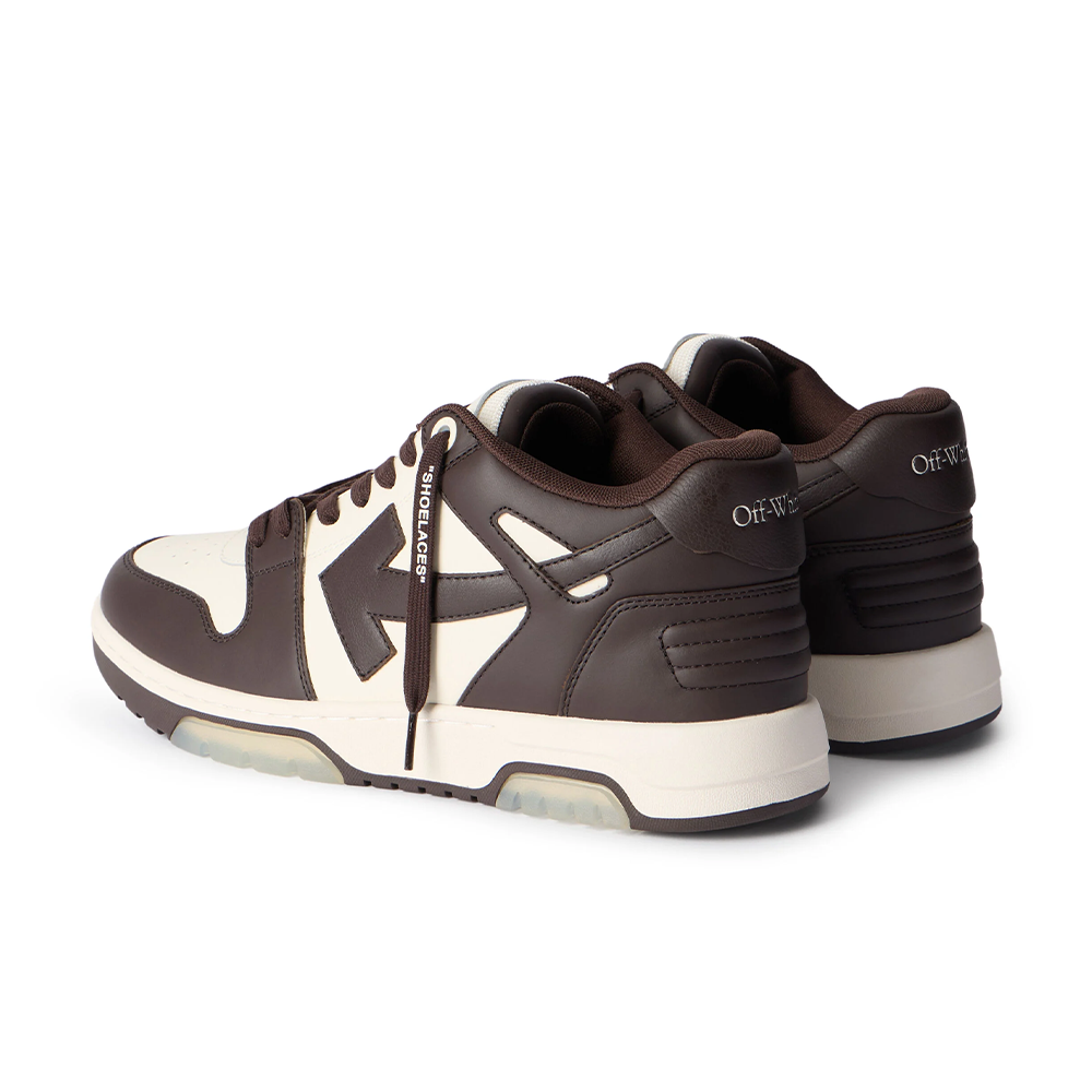 Off-White Out Office OOO Low Tops Chocolate White