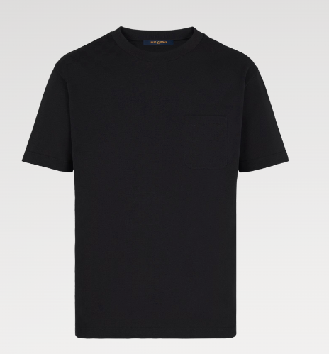 T-shirt - Half Damier Pocket - Black
