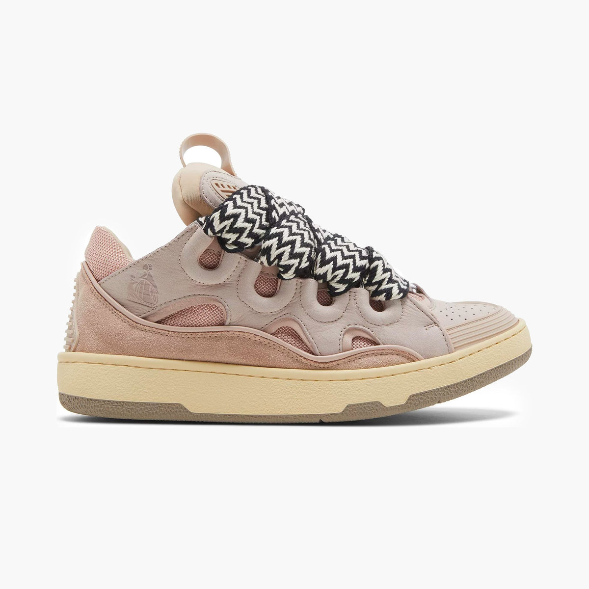 Lanvin Leather Curb Sneaker Pink