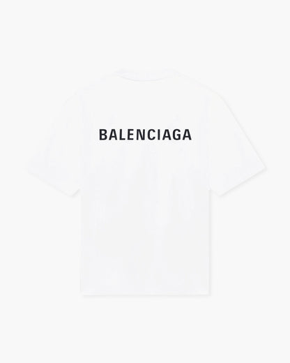 Balenciaga Back Logo White Tee