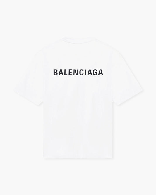 Balenciaga Back Logo White Tee