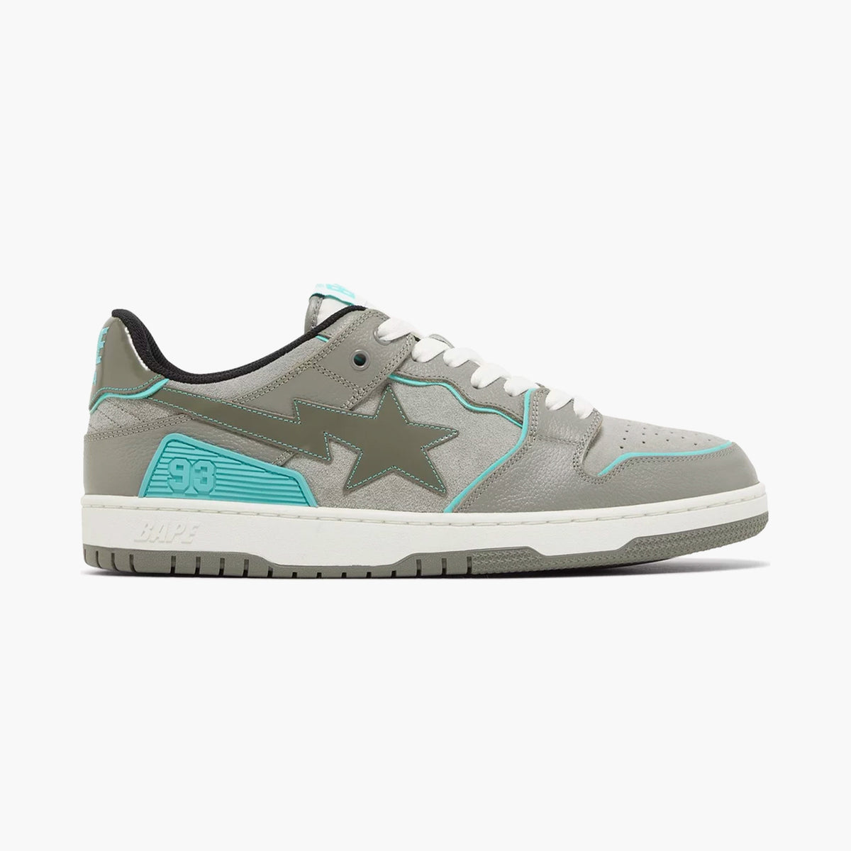 A Bathing Ape Bape SK8STA Grey Turquoise 2022