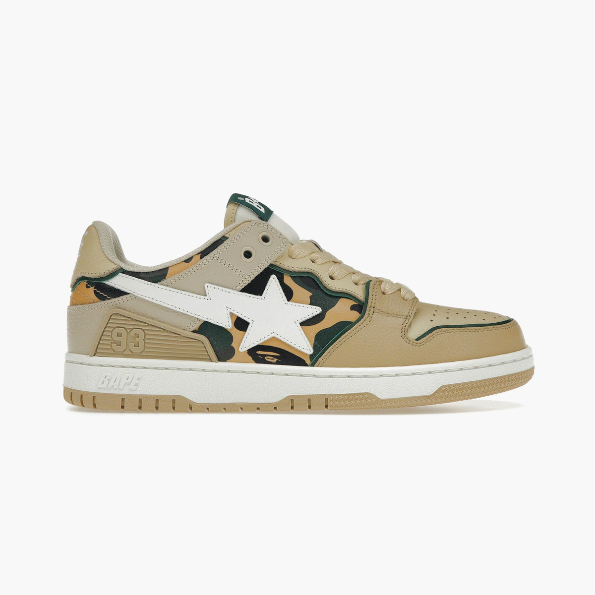 A Bathing Ape Bape Road Sta Beige White