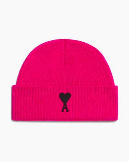 Bonnet AMI PARIS de Coeur PINK