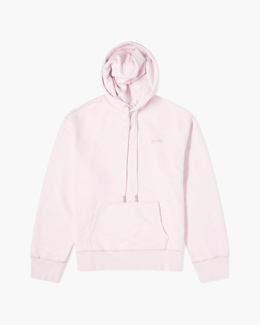 Ami Paris Hoodie Logo Brodé Rose Clair
