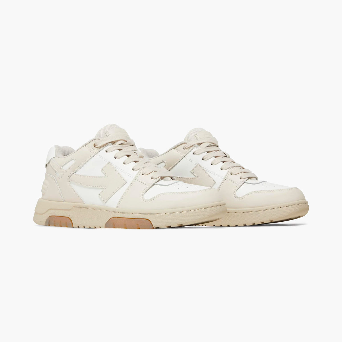 Off-White Cream`Out Of Office Calf Leather`