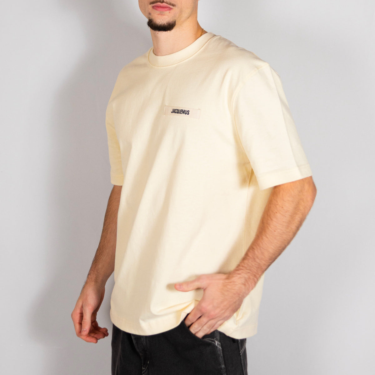 Jacquemus T-Shirt Gros Grain Beige