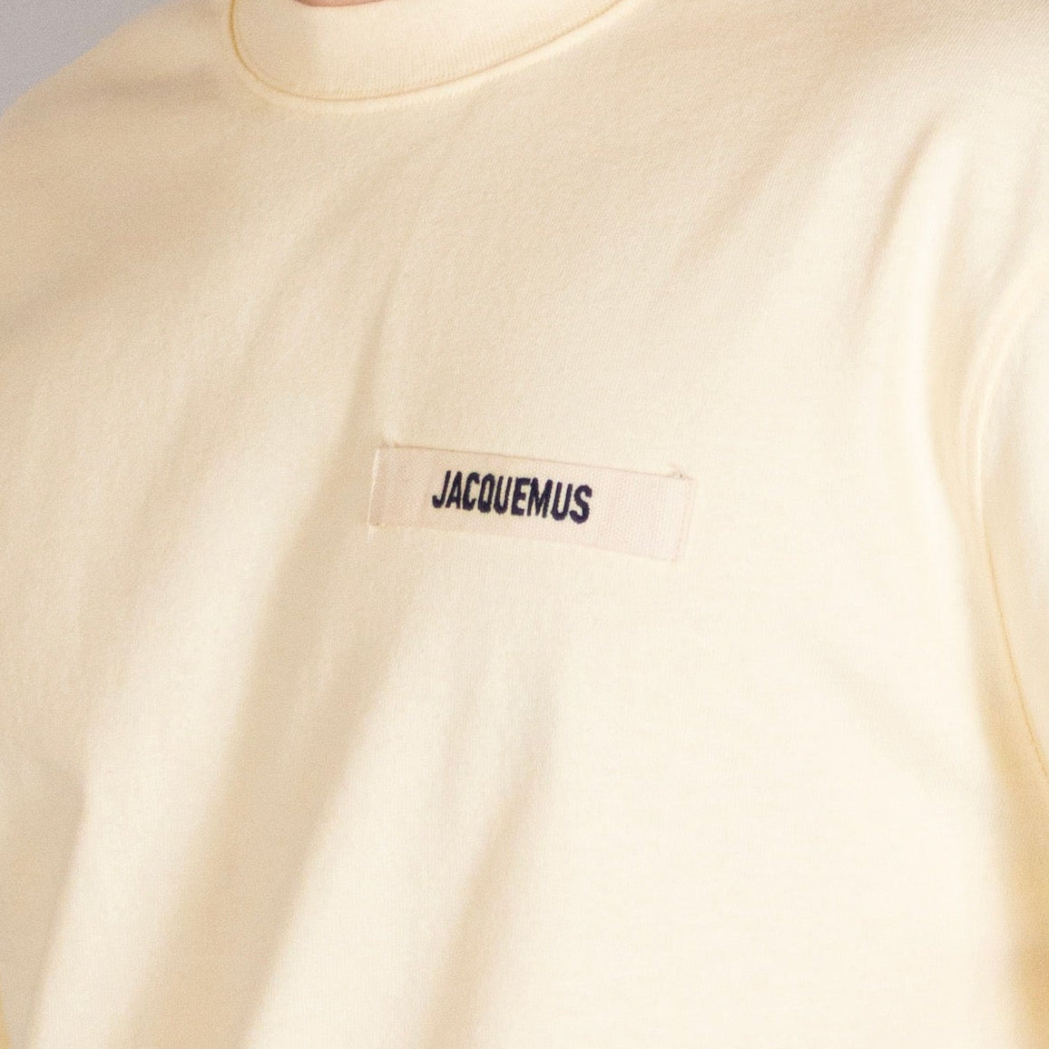Jacquemus T-Shirt Gros Grain Beige