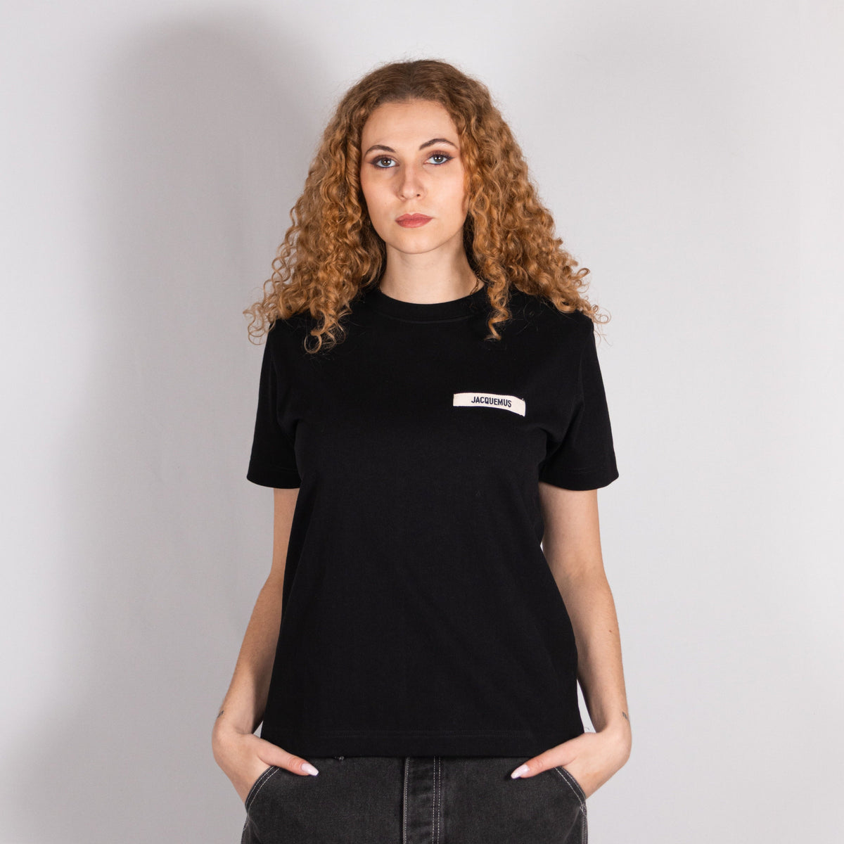 Jacquemus T-shirt Gros Grain Noir