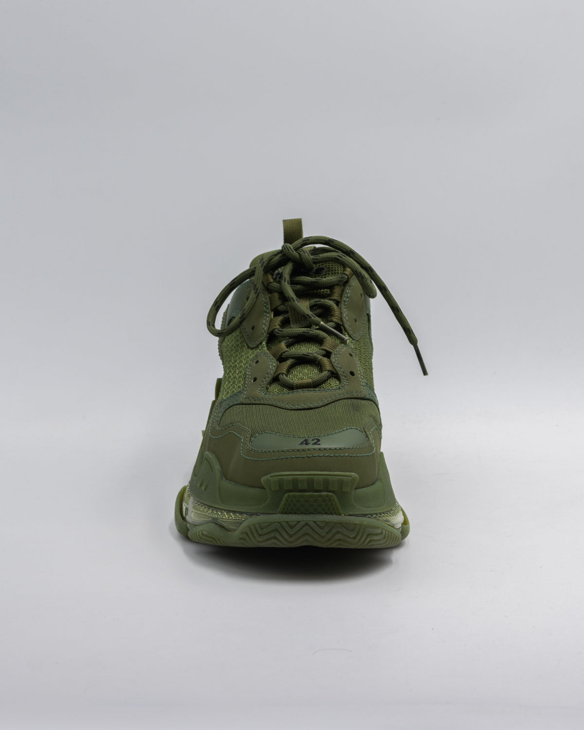 Balenciaga Triple S Clear Sole Dark Green