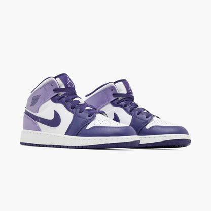 Air Jordan 1 Mid White Sky J Purple