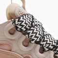 Lanvin Leather Curb Sneaker Pink
