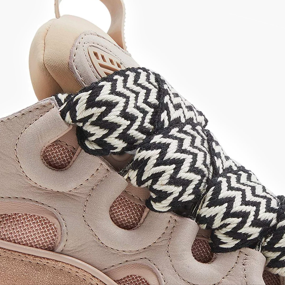 Lanvin Leather Curb Sneaker Pink