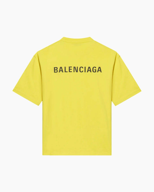 T-Shirt - Vintage Logo Print - Yellow