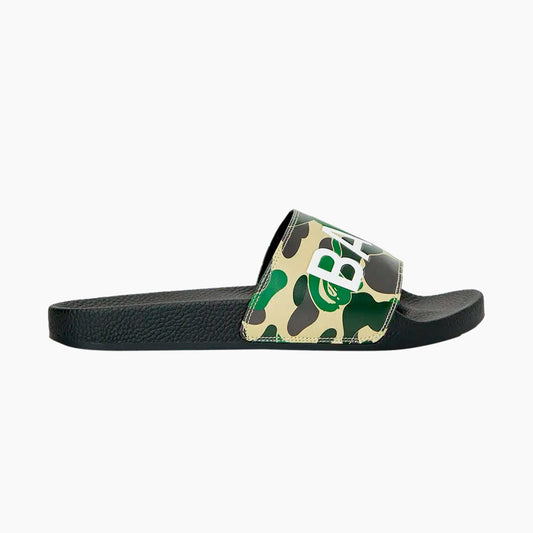 A Bathing Ape ABC Camo Slide Green