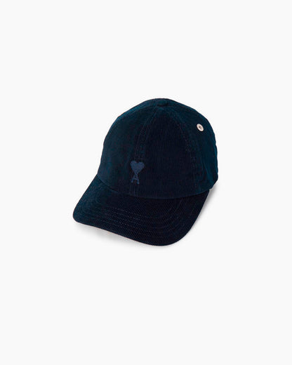 Ami Paris Casquette Ami de Coeur Broderie Bleue Marine