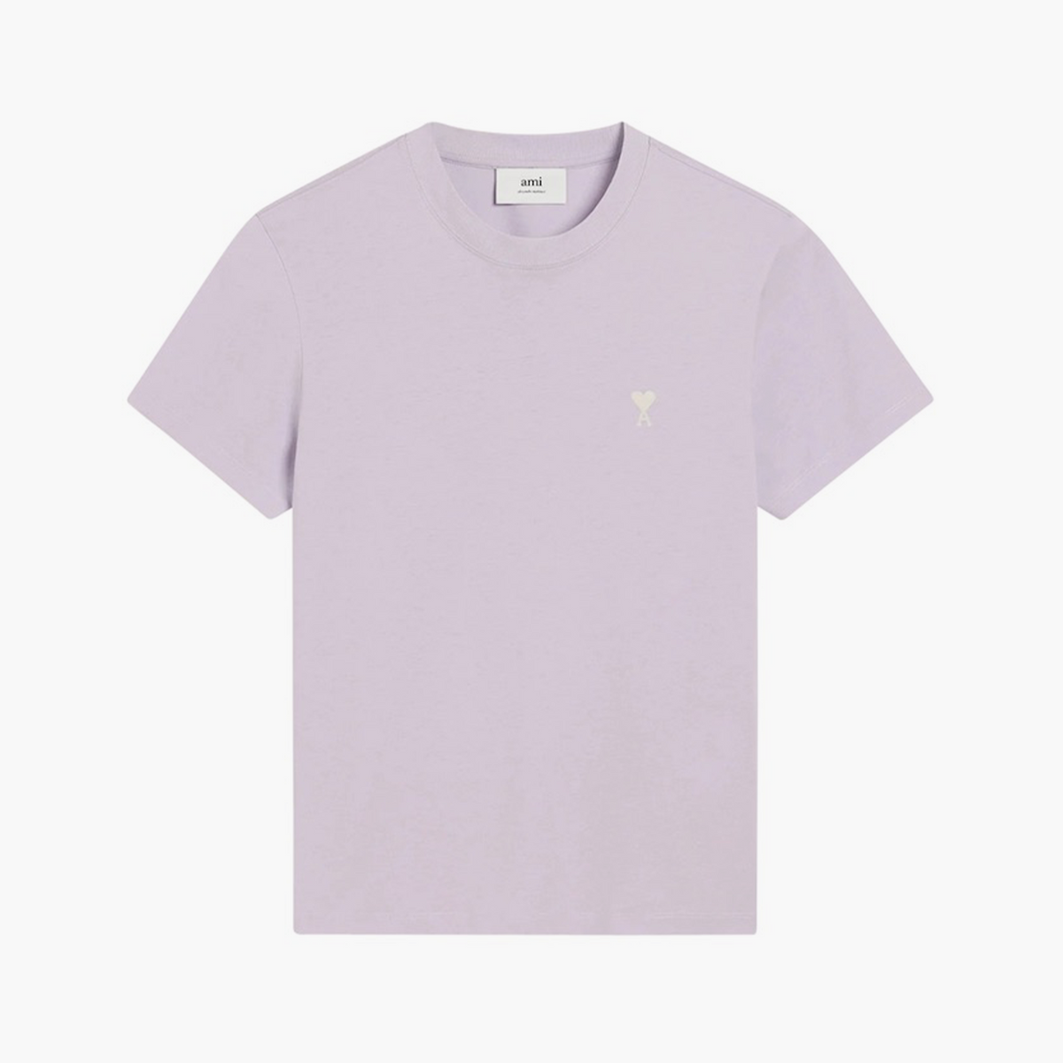 Ami Paris T-shirt Ami de Coeur Blanc Lila