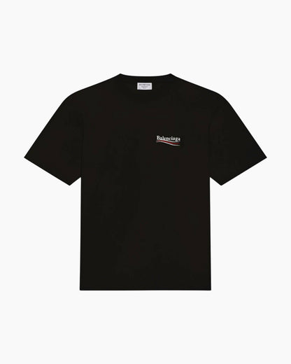 Balenciaga T-Shirt Political Campaign Noir
