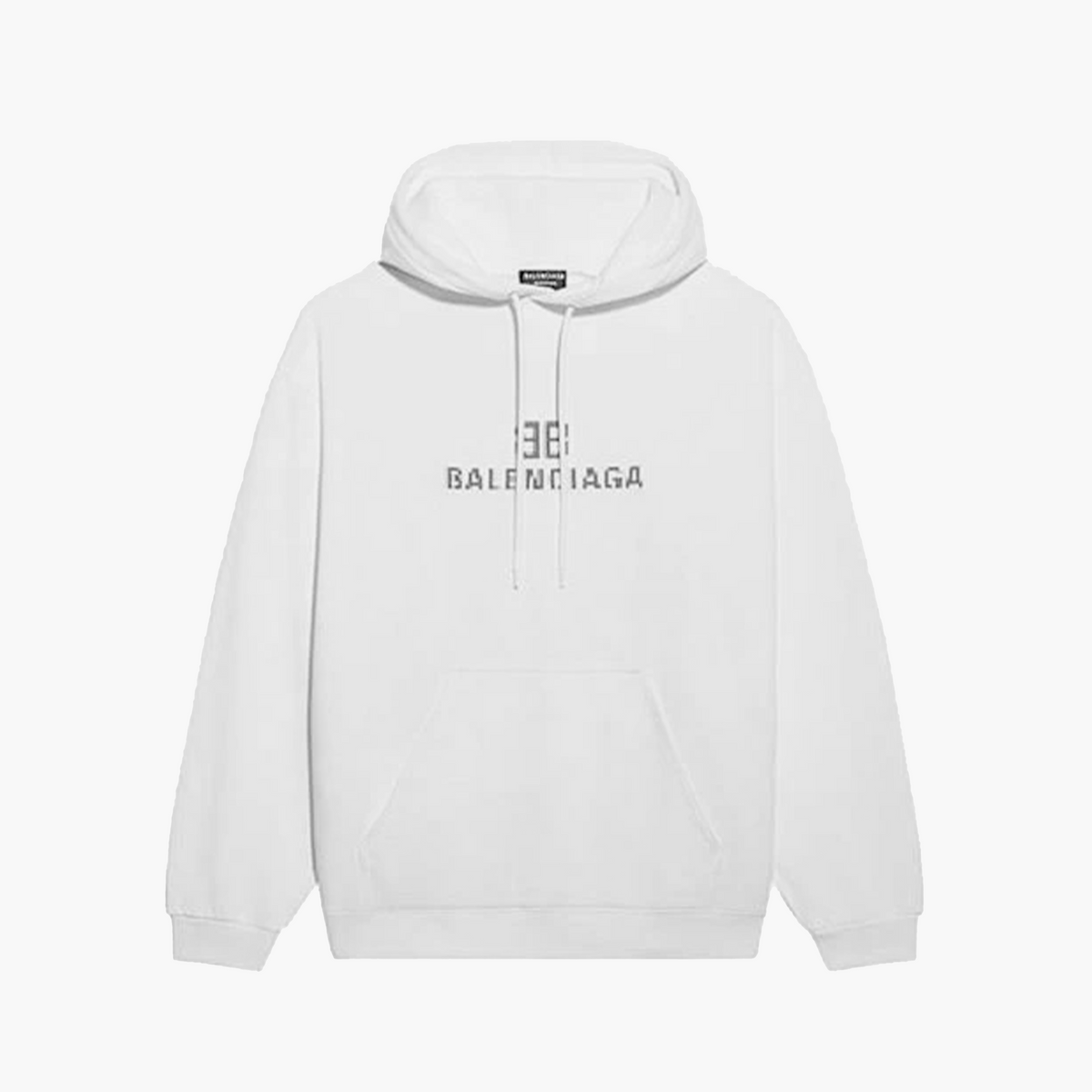 Balenciaga Hoodie BB Pixel Logo Blanc