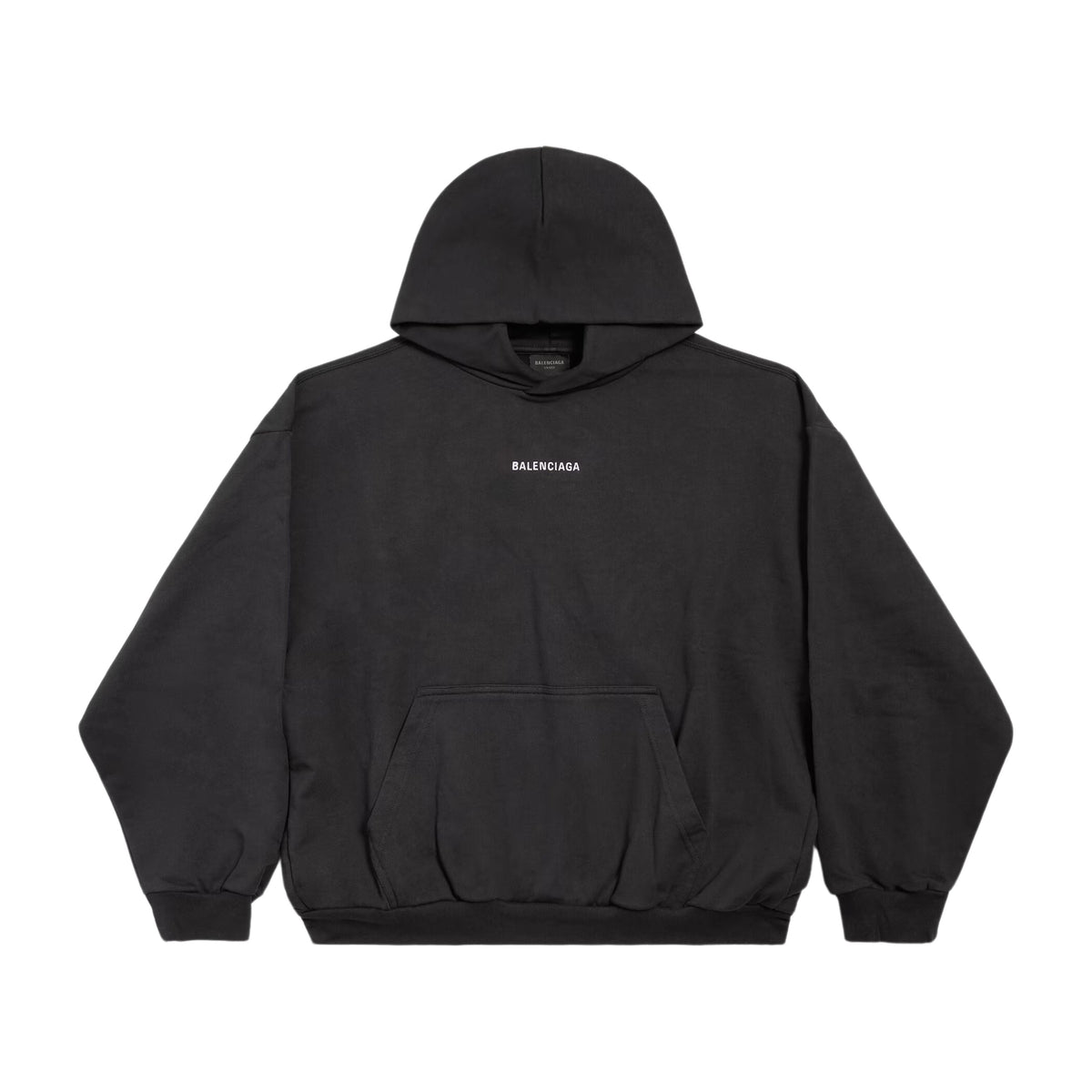 Balenciaga Hoodie Logo Réfléchissant Noir