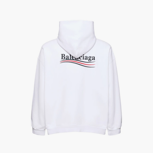 Balenciaga Hoodie Political Campaign Blanc
