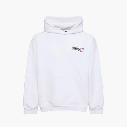 Balenciaga Hoodie Political Campaign Blanc