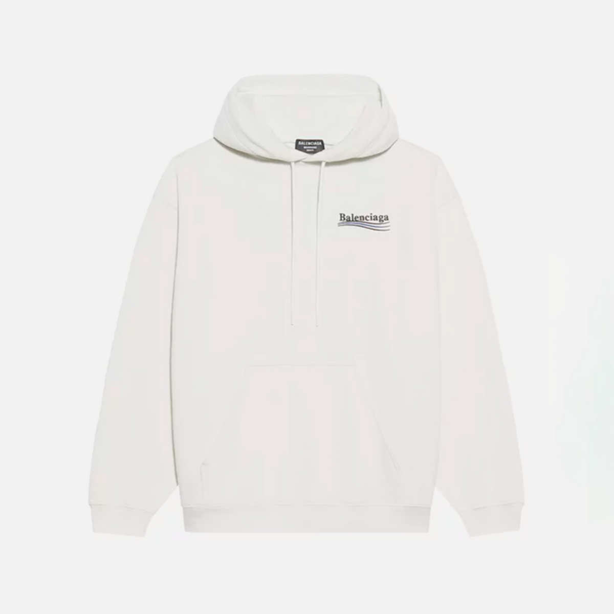 Balenciaga Hoodie Political Campaign Blanc