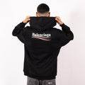 Balenciaga Hoodie Political Campaign Noir