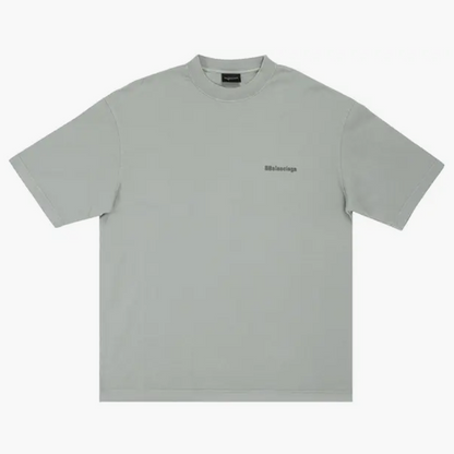 Balenciaga Small Logo Tee Grey