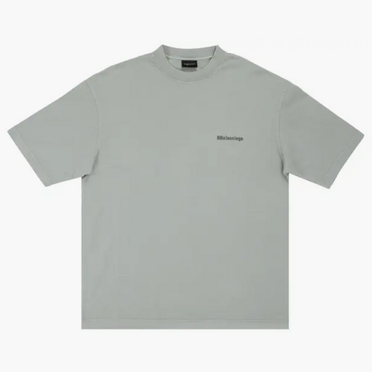 Balenciaga Small Logo Tee Grey
