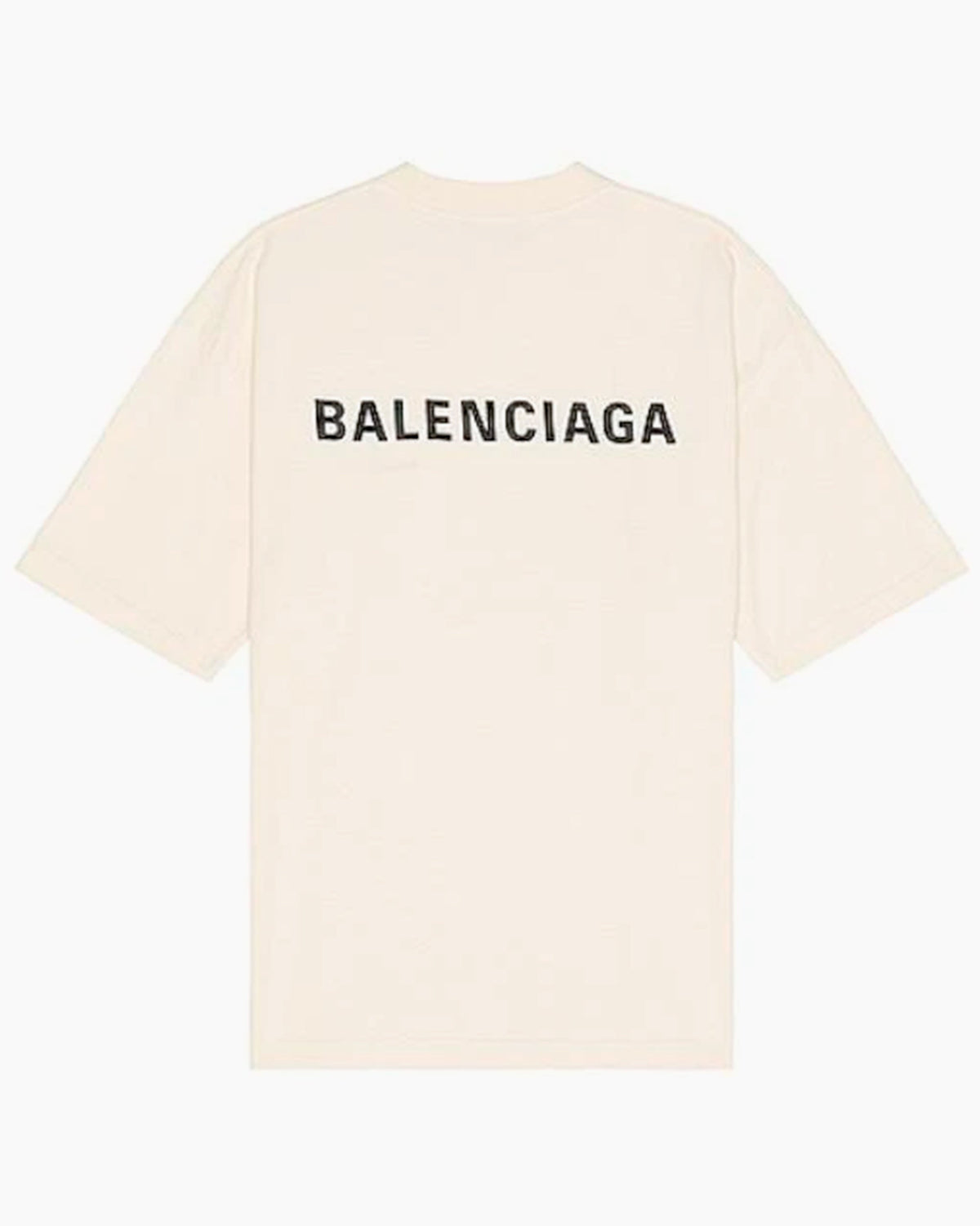 Balenciaga T-Shirt - Back Logo - Cream