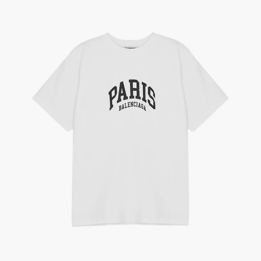 Balenciaga T-Shirt Cities Paris Blanc