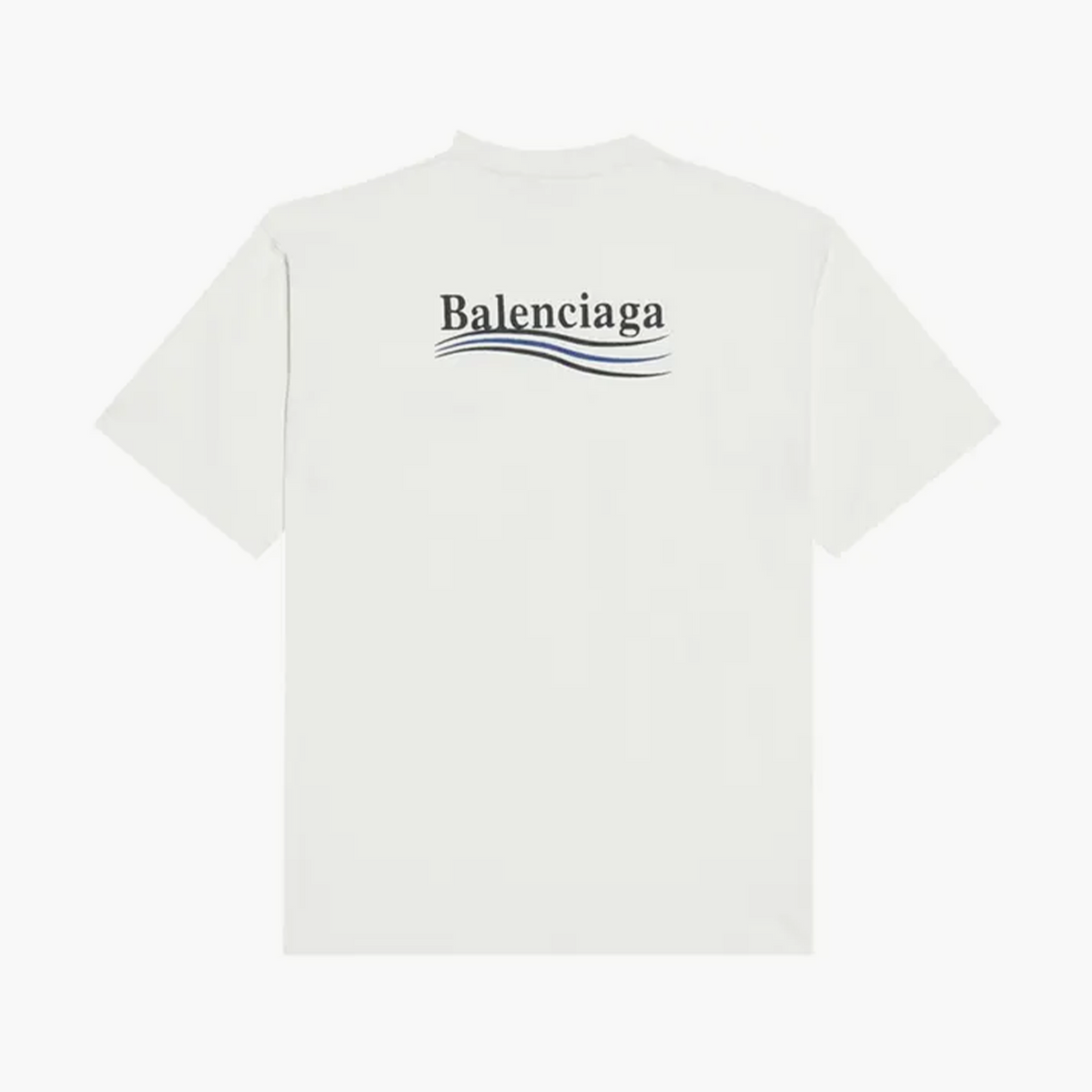 Balenciaga T-Shirt Political Campaign Brodé Crème