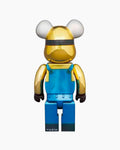 Bearbrick Dave Minion Chroom 400% + 100%