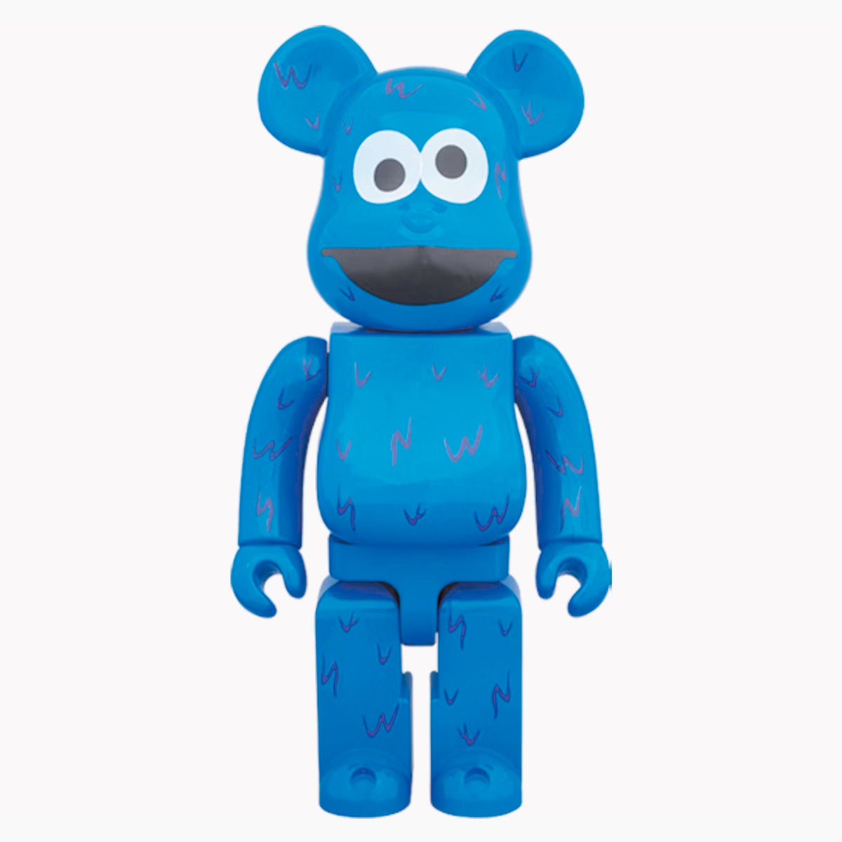 Bearbrick x Sesame Street Cookie Monster 400% Bleu