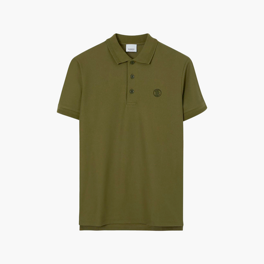 Burberry Polo - TB Logo - Kaki