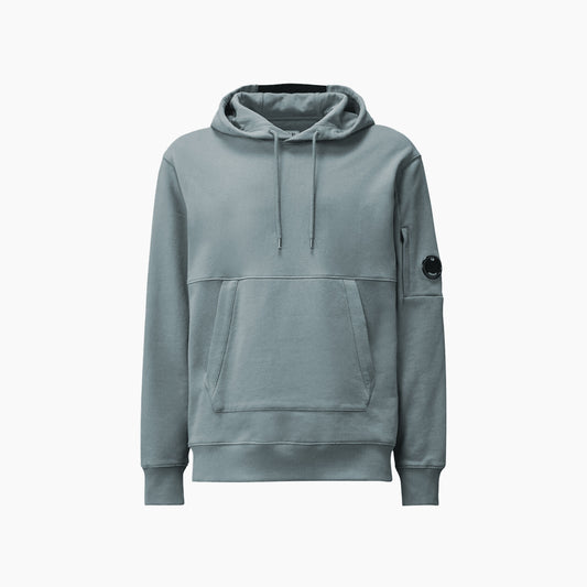 CP Company Hoodie Diagonal Raised Bleu gris